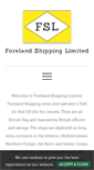 Mobile Screenshot of foreland-shipping.co.uk